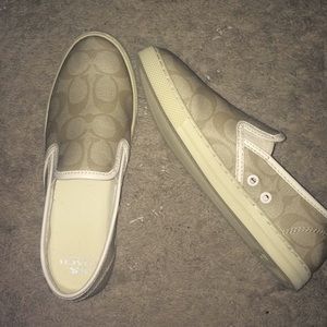 COACH slip ons! Size 7 worn once!